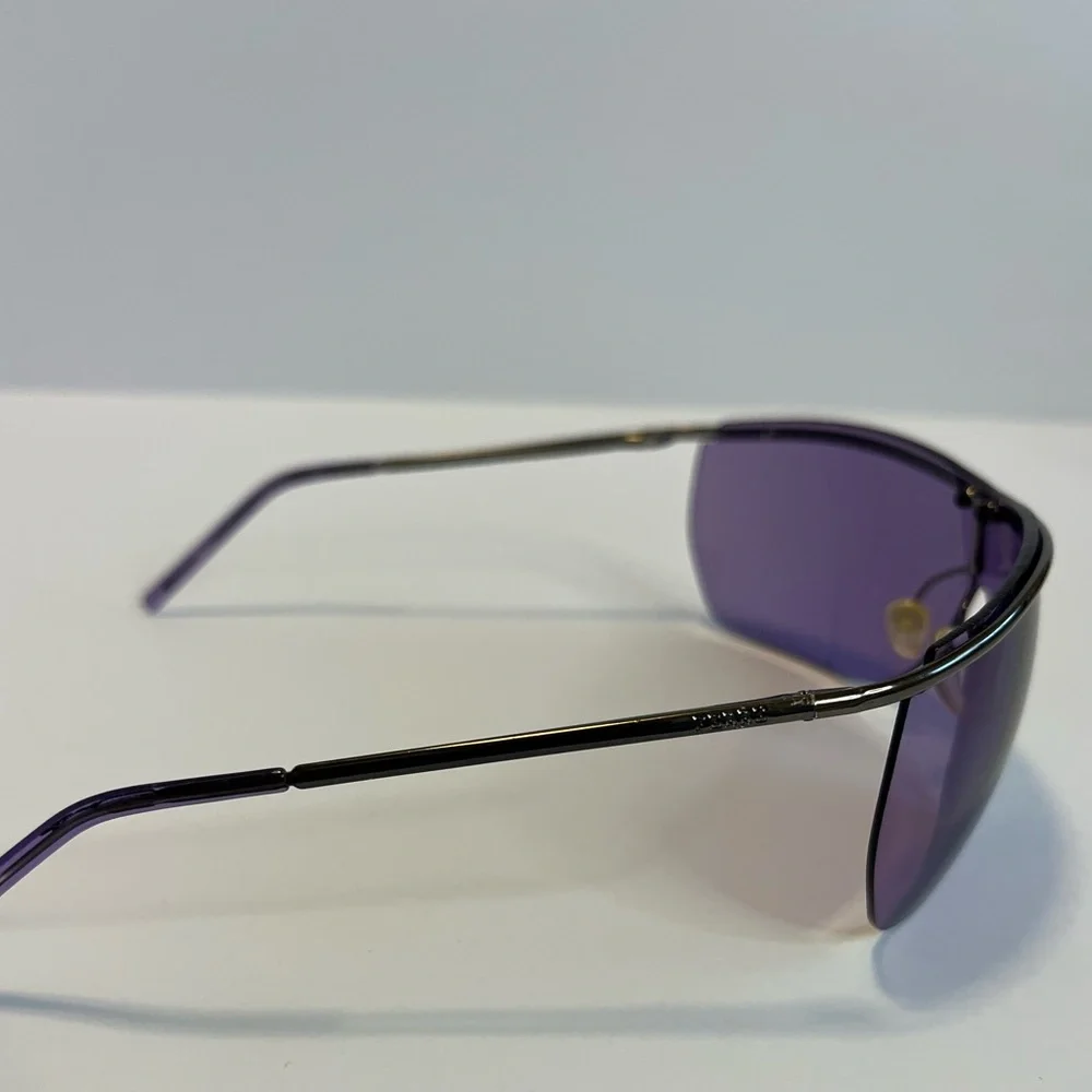 Vintage Gianfranco Ferré shield sunglasses.